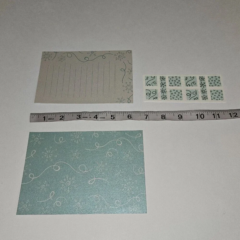 Creative Memories 2006 Snowflake Photo Mat Journaling Box Stickers Lot